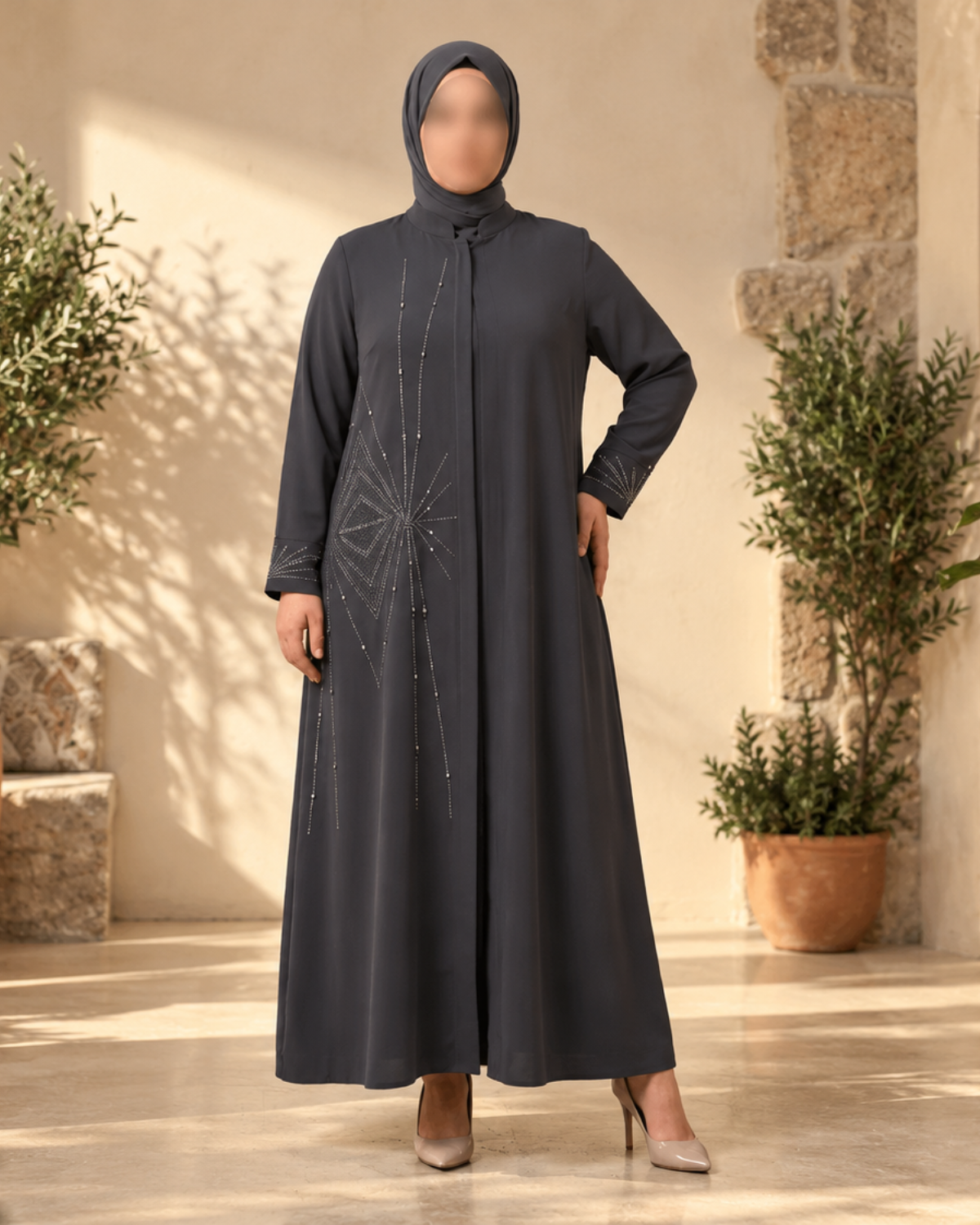 Abaya Bleu Parlement