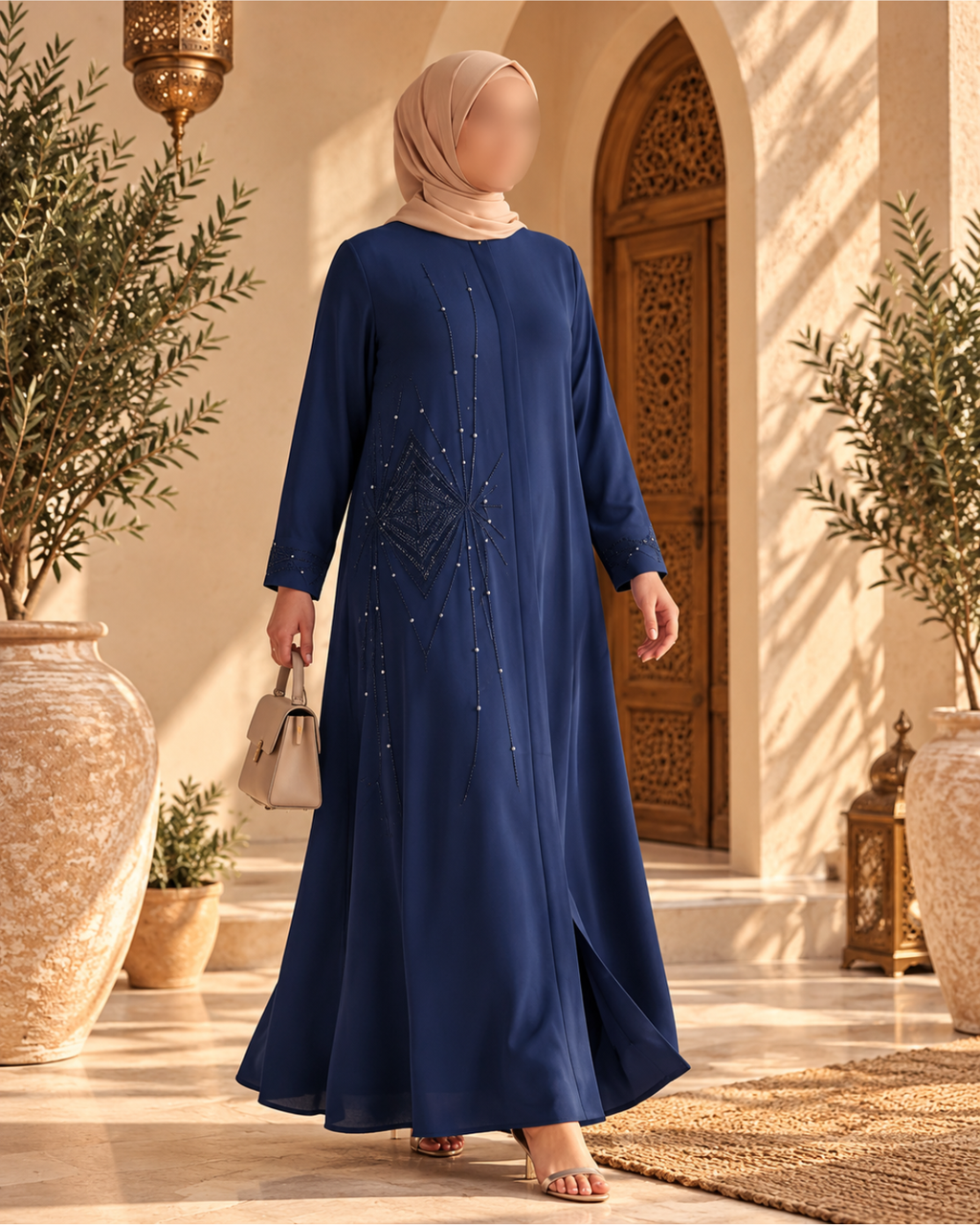 Abaya Bleu Parlement