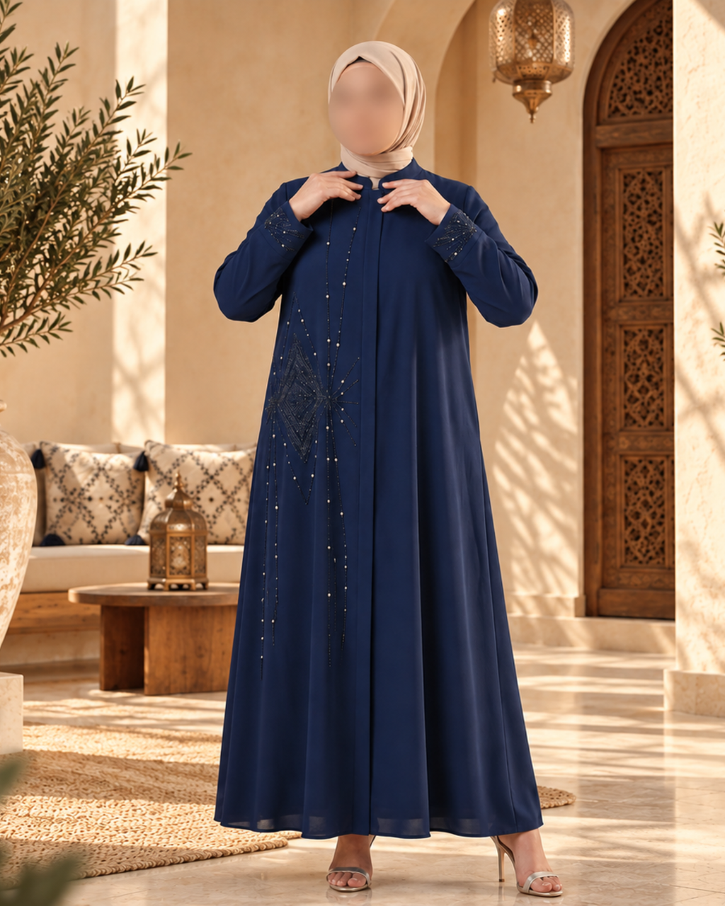 Abaya Bleu Parlement
