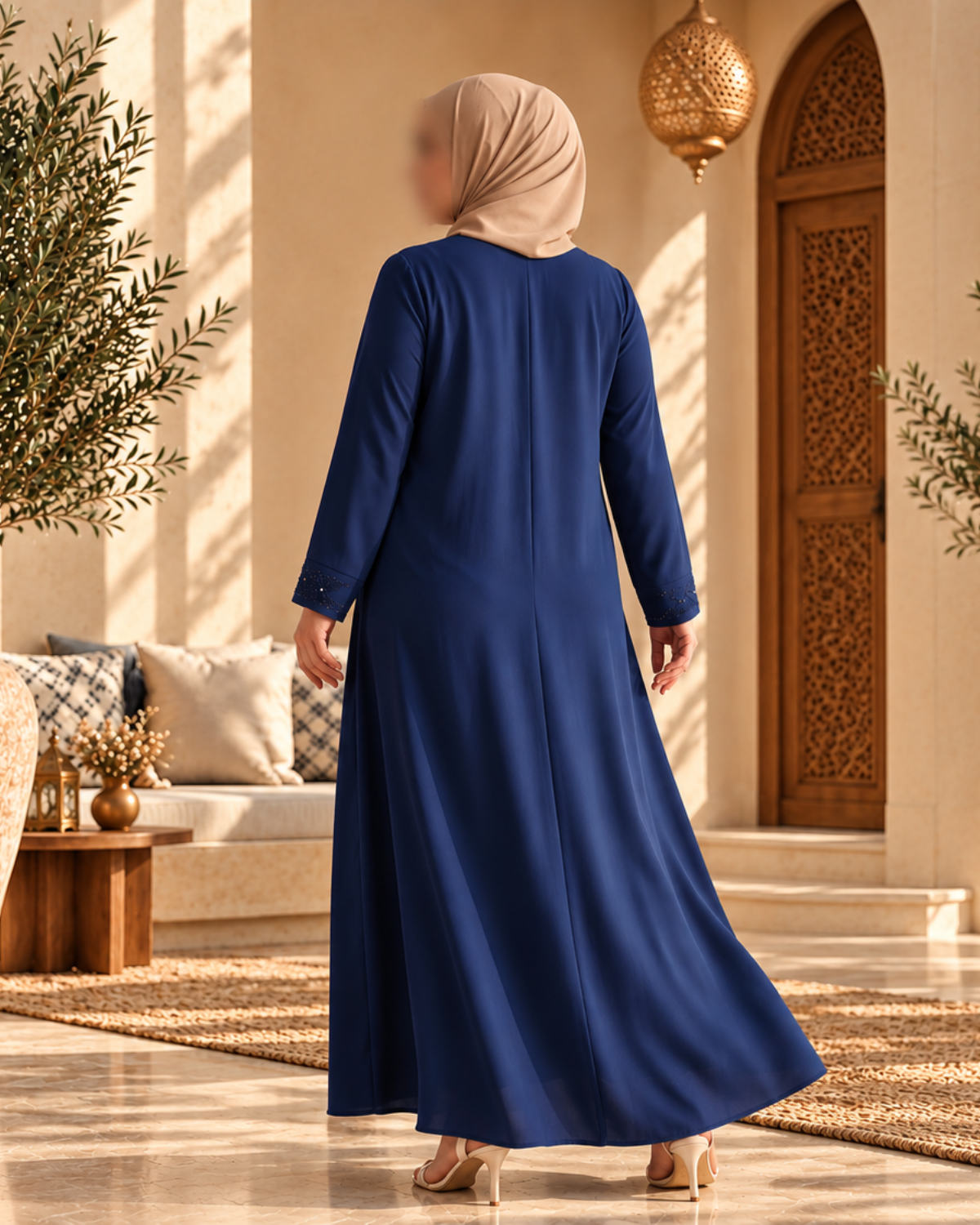 Abaya Bleu Parlement