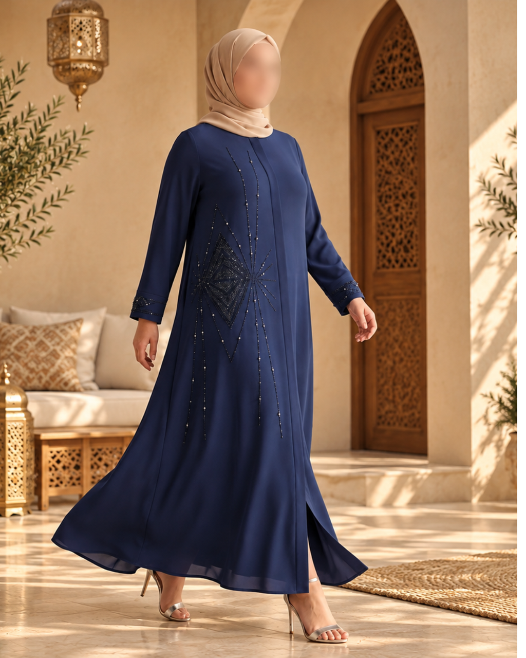 Abaya Bleu Parlement