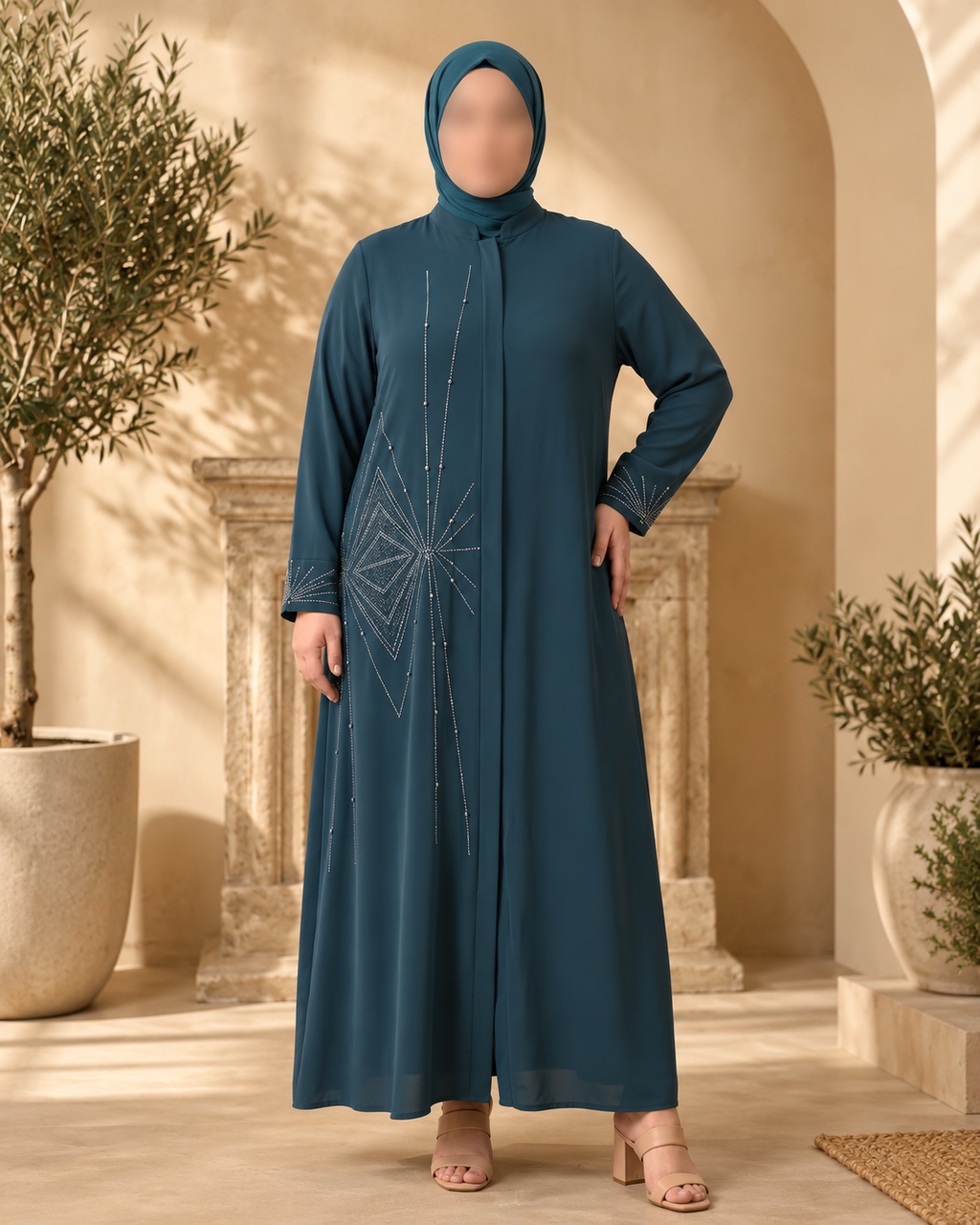 Abaya Bleu Parlement