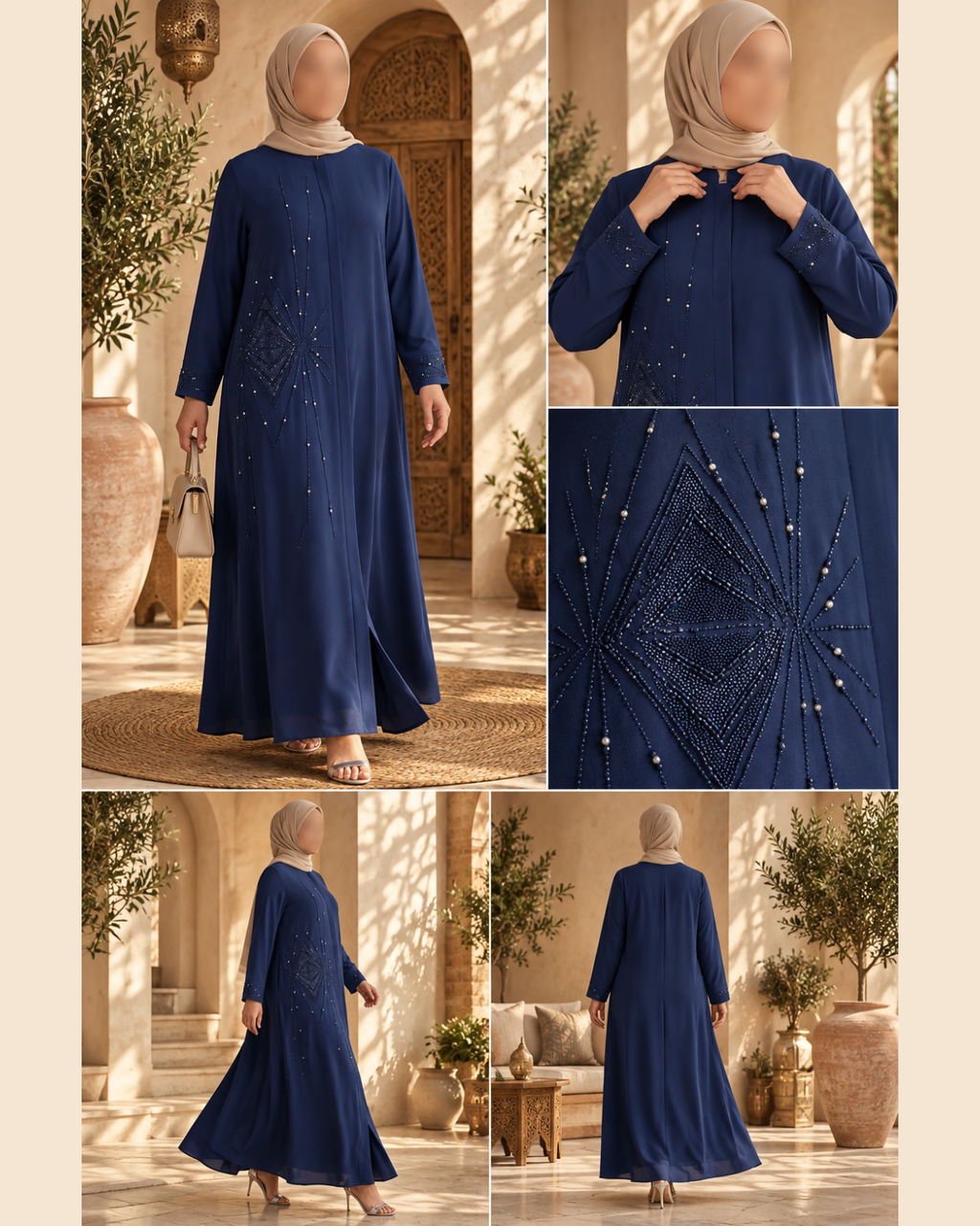 Abaya Bleu Parlement